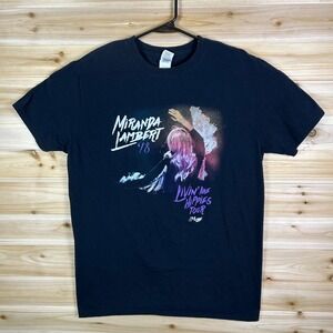 Miranda Lambert T-Shirt Womens Large Black Country Music Tour 2018 Tee Shirt